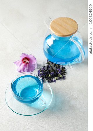 Concept of tasty hot drink, Anchan tea 100824909