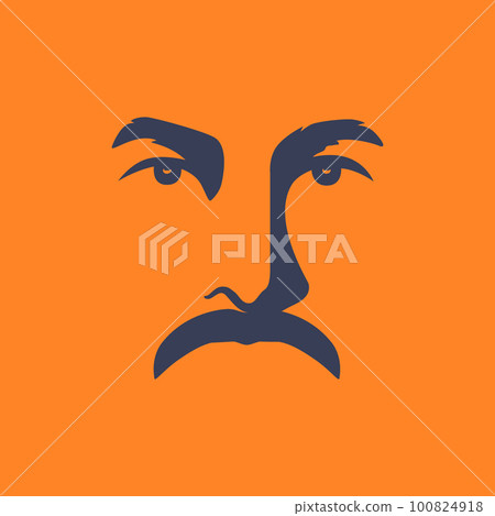 portrait face people old man mustache noose eyes focus logo design vector portrait face people old man mustache noose eyes focus logo design vector 100824918