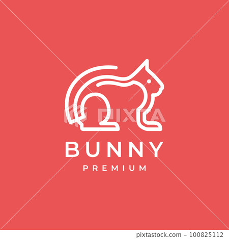 animal pets rabbit hare bunny geometric modern line simple minimal logo design vector animal pets rabbit hare bunny geometric modern line simple minimal logo design vector 100825112