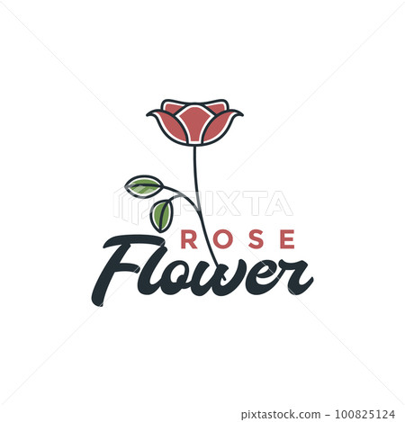 feminine plant flowers roose minimalist simple retro logo design vector feminine plant flowers roose minimalist simple retro logo design vector 100825124