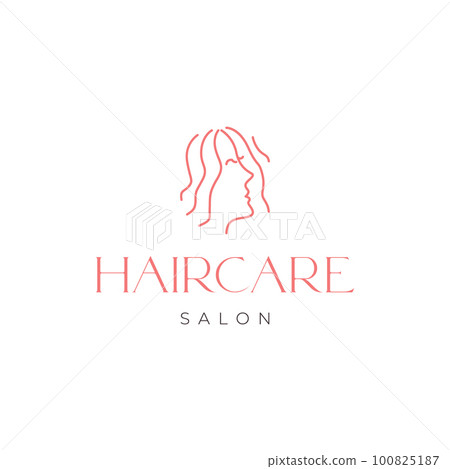 salon hair care treatment women long hair beauty face feminine minimalist logo design vector salon hair care treatment women long hair beauty face feminine minimalist logo design vector 100825187