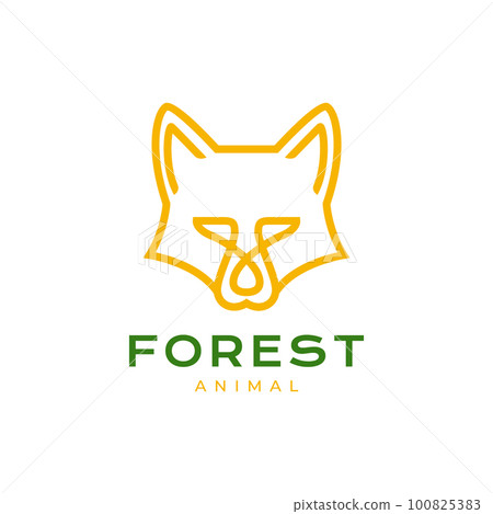 animal beast forest dog wolf face modern minimal line simple logo design vector animal beast forest dog wolf face modern minimal line simple logo design vector 100825383