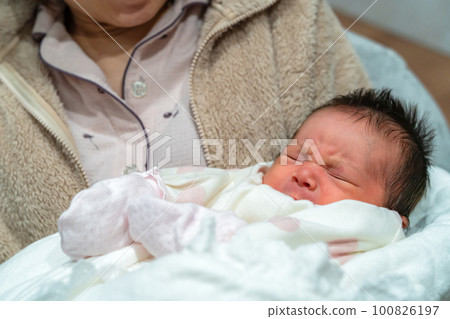 Newborn baby 0 months old baby 100826197