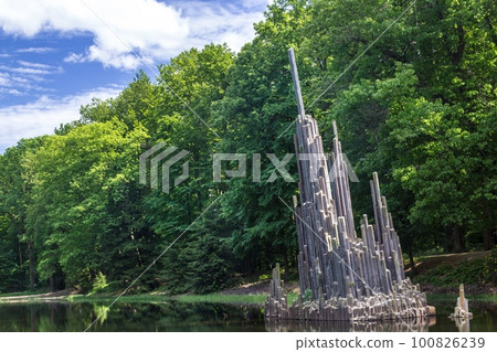 Strange basalt columns in Kromalu, Germany 100826239
