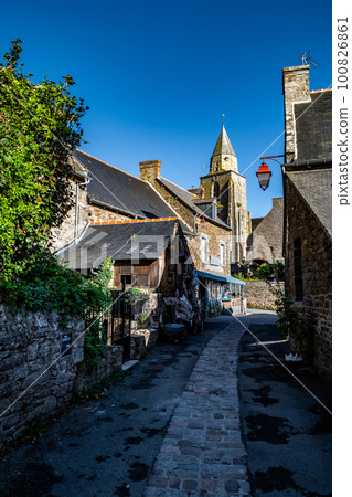 Breton Village Saint Suliac In Department Ille et Vilaine In Brittany, France 100826861