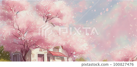 abstract japaneese lansdcape 100827476