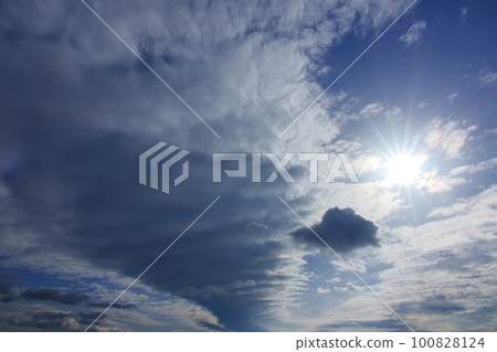 Afternoon sky with various clouds lit by the sun・Spring・Sky Limited・230318pm Afternoon sky with various clouds lit by the sun・Spring・Sky Limited・230318pm 100828124