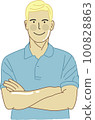 Man with crossed arms do pose 100828863