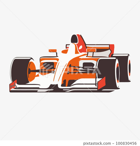 Formula race detailed car. Vector eps illustration Formula race detailed car. Vector eps illustration 100830456