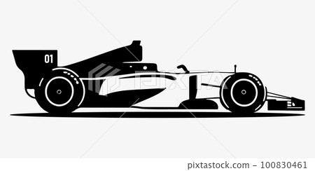 Formula race detailed car. Vector eps illustration Formula race detailed car. Vector eps illustration 100830461