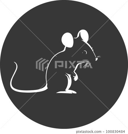 Hand drawn mouse or rat. Sketch, vector illustration. Hand drawn mouse or rat. Sketch, vector illustration. 100830484