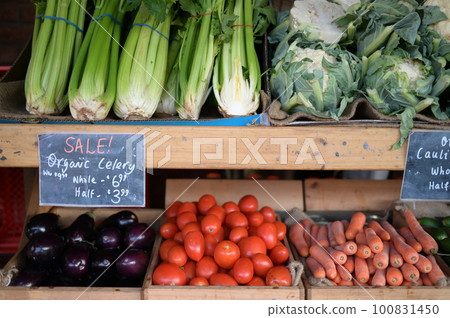 Vegetables sold in the market 100831450