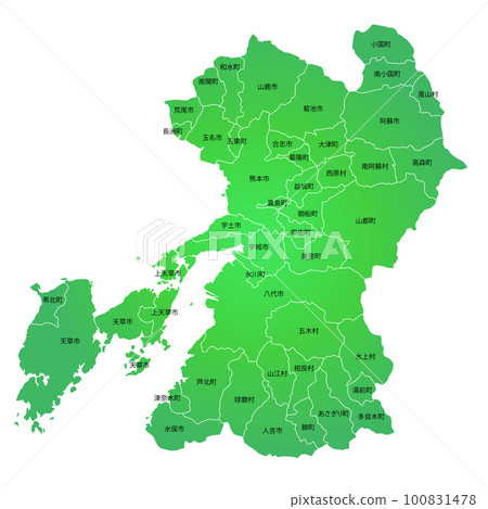 熊本縣市鎮地圖 熊本縣市鎮地圖 100831478