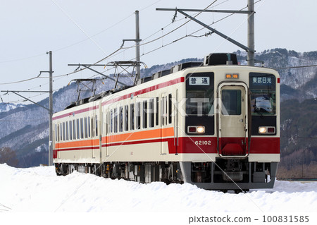 Winter Aizu Railway Aizu Line 6050 Series 100 Series (Yagan Railway / Tobu Kinugawa Line Direct) 100831585