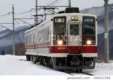 冬季會津鐵道會津線6050系100系（矢岩鐵道/東武鬼怒川線直達） 100831589