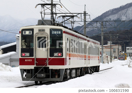 冬季會津鐵道會津線6050系100系（矢岩鐵道/東武鬼怒川線直達） 100831590