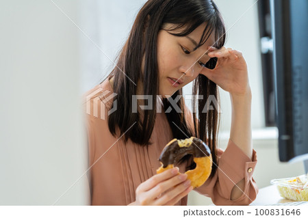 OL, female, donut, smartphone, meal, PC, parts, body parts, body parts, lunch, sweets OL, female, donut, smartphone, meal, PC, parts, body parts, body parts, lunch, sweets 100831646