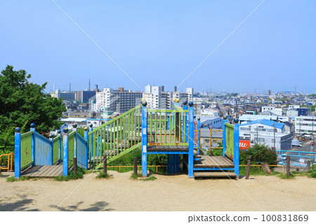 從山上的公園看名古屋綠區 從山上的公園看名古屋綠區 100831869