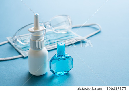 滴鼻劑和眼藥水 花粉症對策圖片 100832175