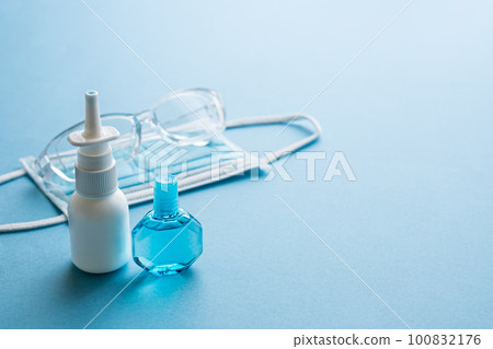 滴鼻劑和眼藥水 花粉症對策圖片 100832176
