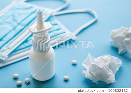 Nasal drops Image photo for hay fever and colds 100832182