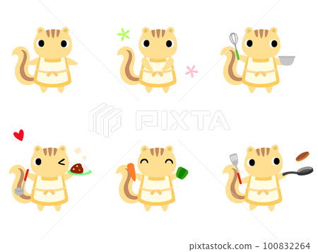 廚房松鼠圖標集 1 100832264