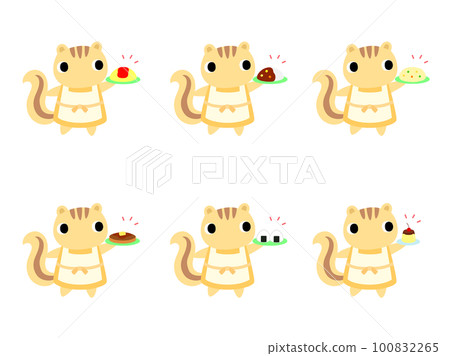 廚房松鼠圖標集 2 100832265