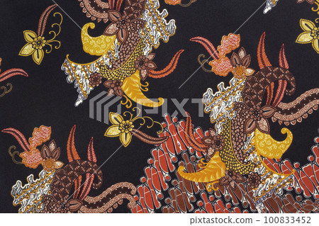 Thai silk traditional motif textile and texture background. Thai silk traditional motif textile and texture background. 100833452