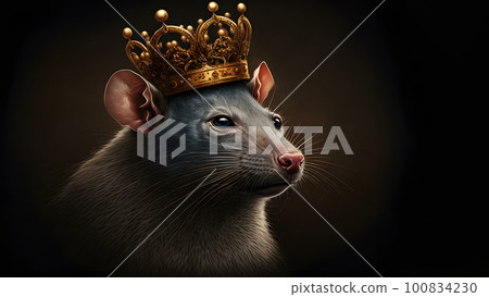 rat king medieval portrait, neural network generated art 100834230