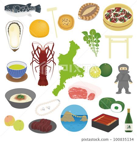 三重縣特產插圖集 100835134