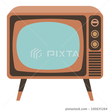 Illustration of retro Showa TV Illustration of retro Showa TV 100835264