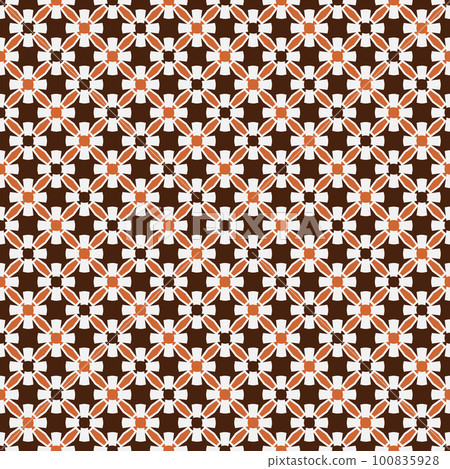 Brown orange abstract pattern on white background. 100835928