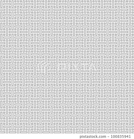 Abstract seamless pattern with geometric shapes. 100835941