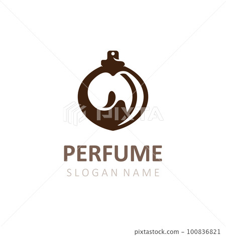 Abstract isolated luxury Perfume logo cosmetic for business 100836821
