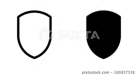 Illustration Vector graphic of shield icon template 100837338