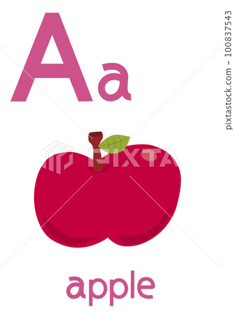 字母卡蘋果蘋果 100837543