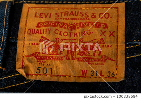 LEVI'S501XX VINTAGE 1966 reprint paper patch with 501 and 501XX 100838684