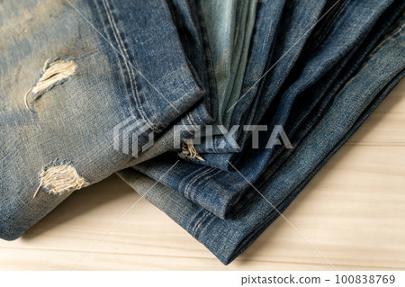 LEVI'S501XX VINTAGE 1944 1955 1966 reprint used - Stock Photo