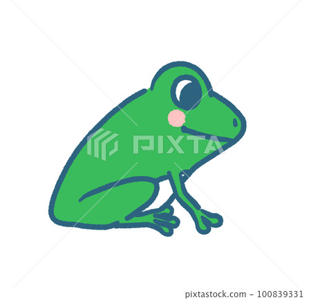 Sideways tree frog illustration 100839331