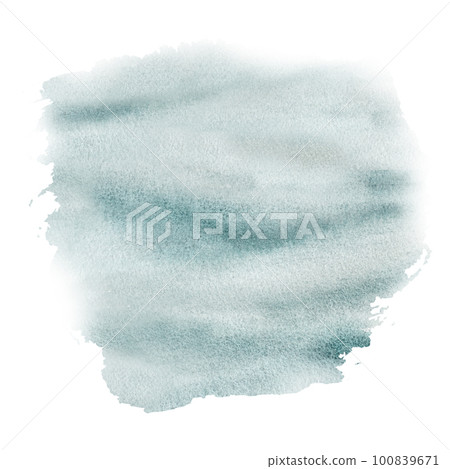 Hand drawn watercolor stain. water simulation, sea, ocean, swim, blue Hand drawn watercolor stain. water simulation, sea, ocean, swim, blue 100839671