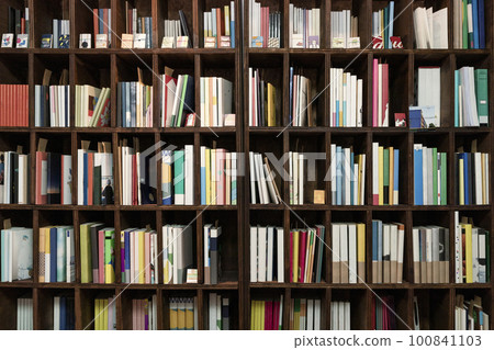 bookshelf filled with books 100841103
