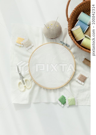aesthetic photo of handmade, crafting hobbies, french embroidery making kit aesthetic photo of handmade, crafting hobbies, french embroidery making kit 100842314