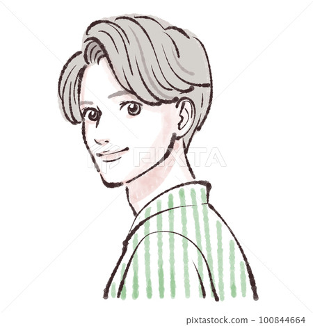 eyes, husband, fashion, T-shirt, style, hairstyle, model, student, brother, short hair, fresh, business partner 100844664