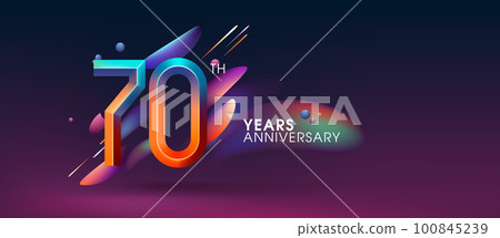 70 years anniversary vector icon, logo. Design element with modern graphic style number 70 years anniversary vector icon, logo. Design element with modern graphic style number 100845239