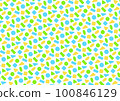 Cute background material made of round triangle squares 100846129