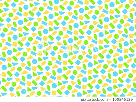 Cute background material made of round triangle squares Cute background material made of round triangle squares 100846129