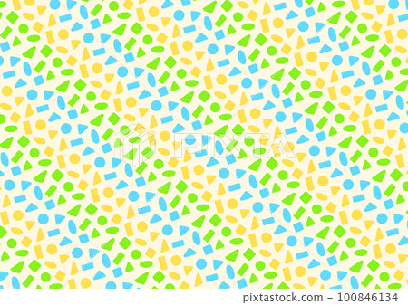 Cute background material made of round triangle squares Cute background material made of round triangle squares 100846134
