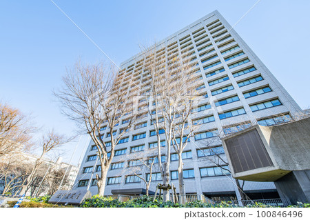 東京都千代田區霞關：經濟產業省總政府大樓主樓，管轄各種資源和能源業務 100846496