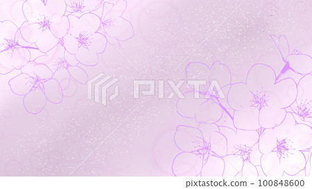 櫻花漸變背景 100848600