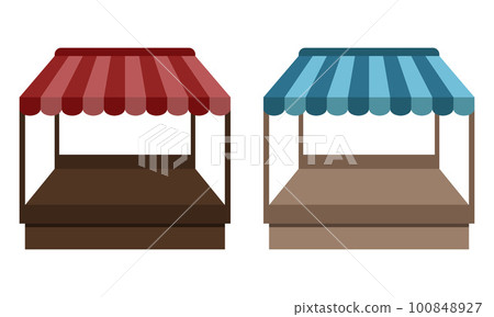 Market fair stalls, vector. 100848927